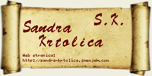 Sandra Krtolica vizit kartica